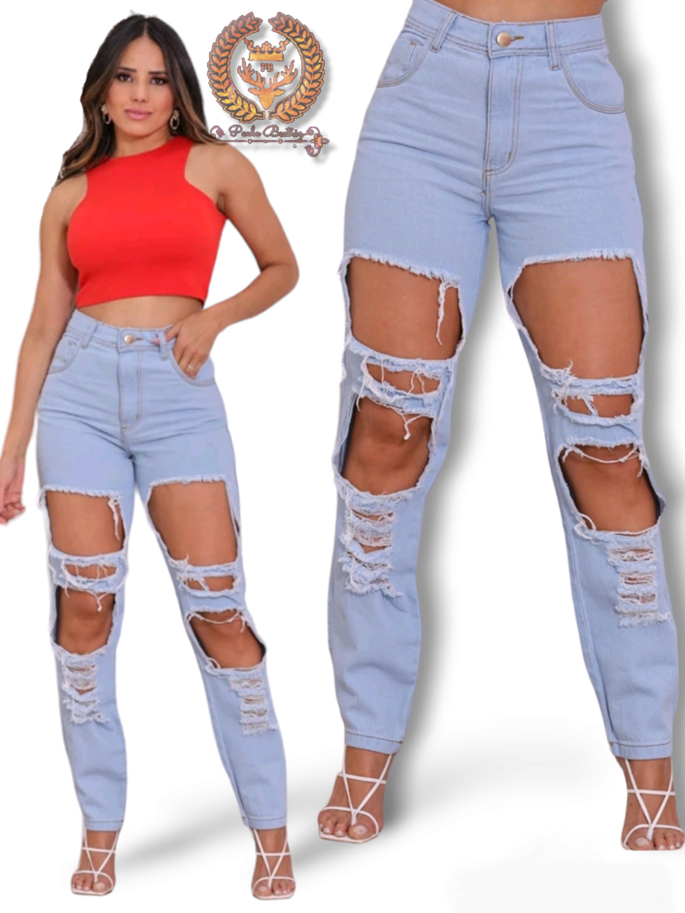 Mom jeans feminina paul_a_beatri_z_jeans