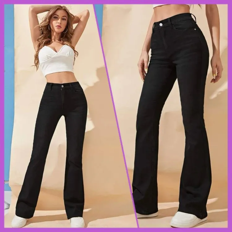 Calça flare jeans  com lycra Paul_a_beatri_z_jeans