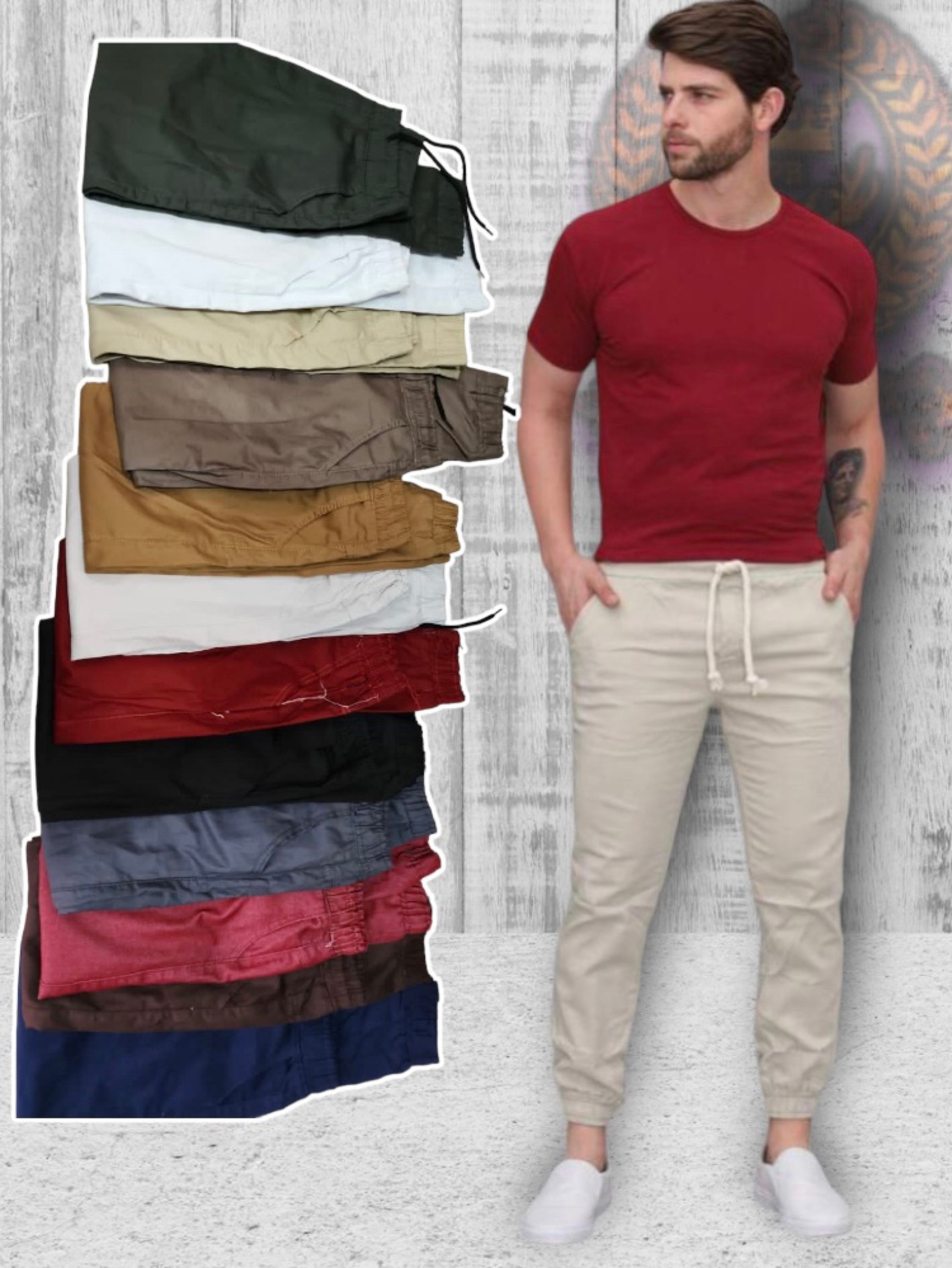 Calça jeans jogger masculina paul_a_beatri_z_jeans