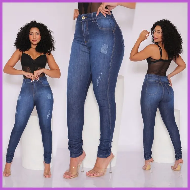 Calça jeans feminina com lycra (1%) paul_a_beatri_z_jeans