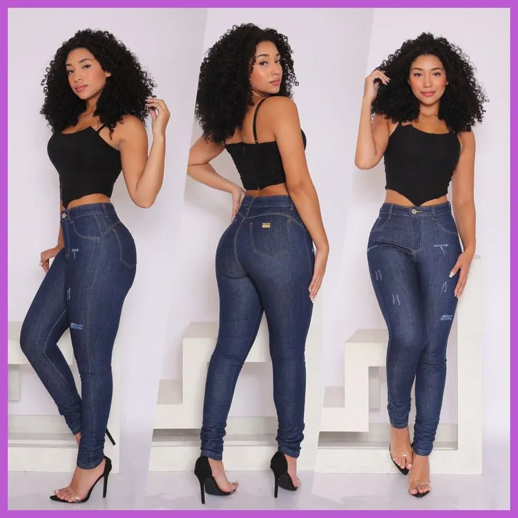 Calça jeans feminina com lycra  (1%) Paul_a_Beatri_z_jeans