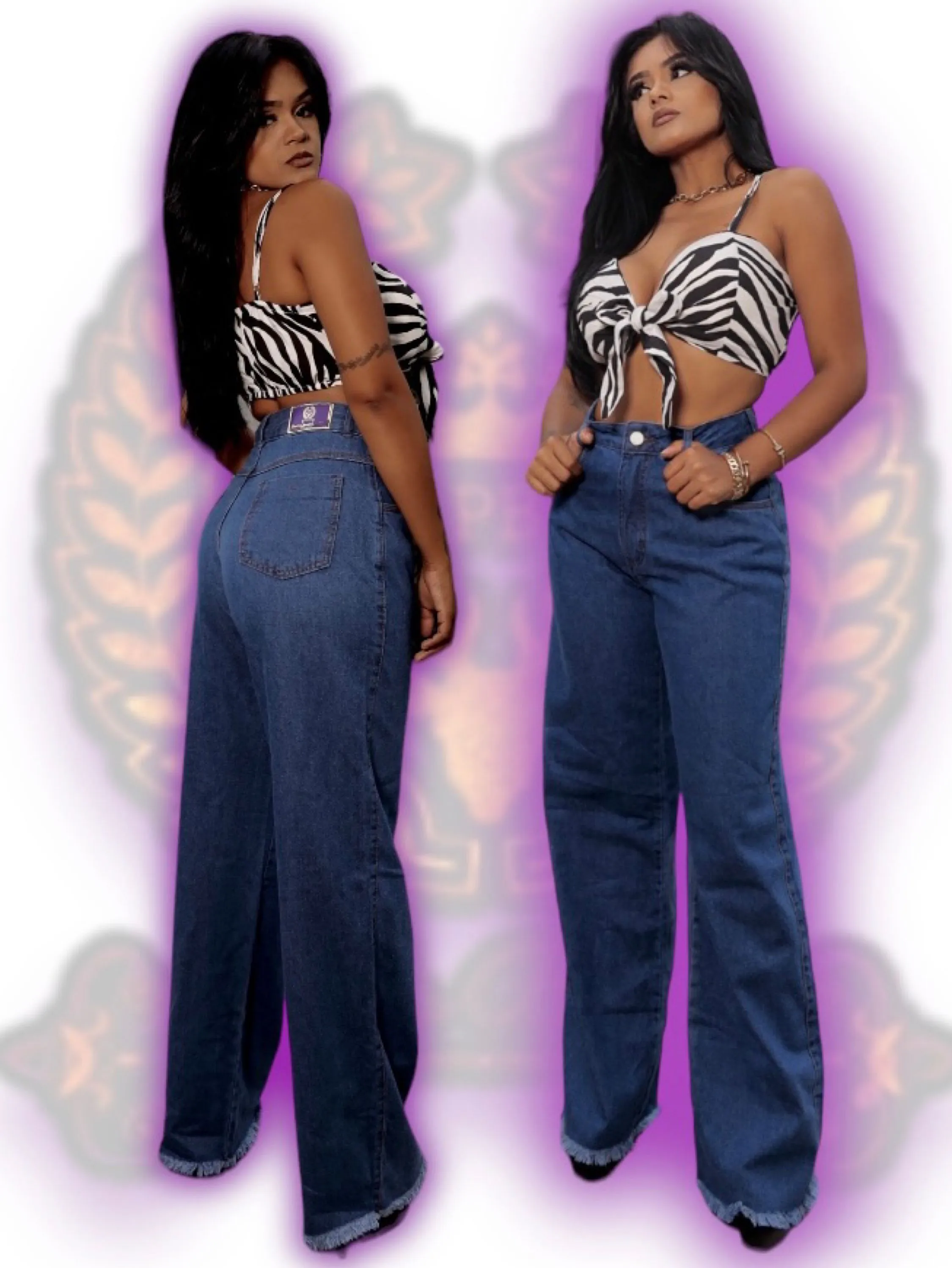 Calça Wide leg jeans paul_a_beatri_z_jeans (2008)