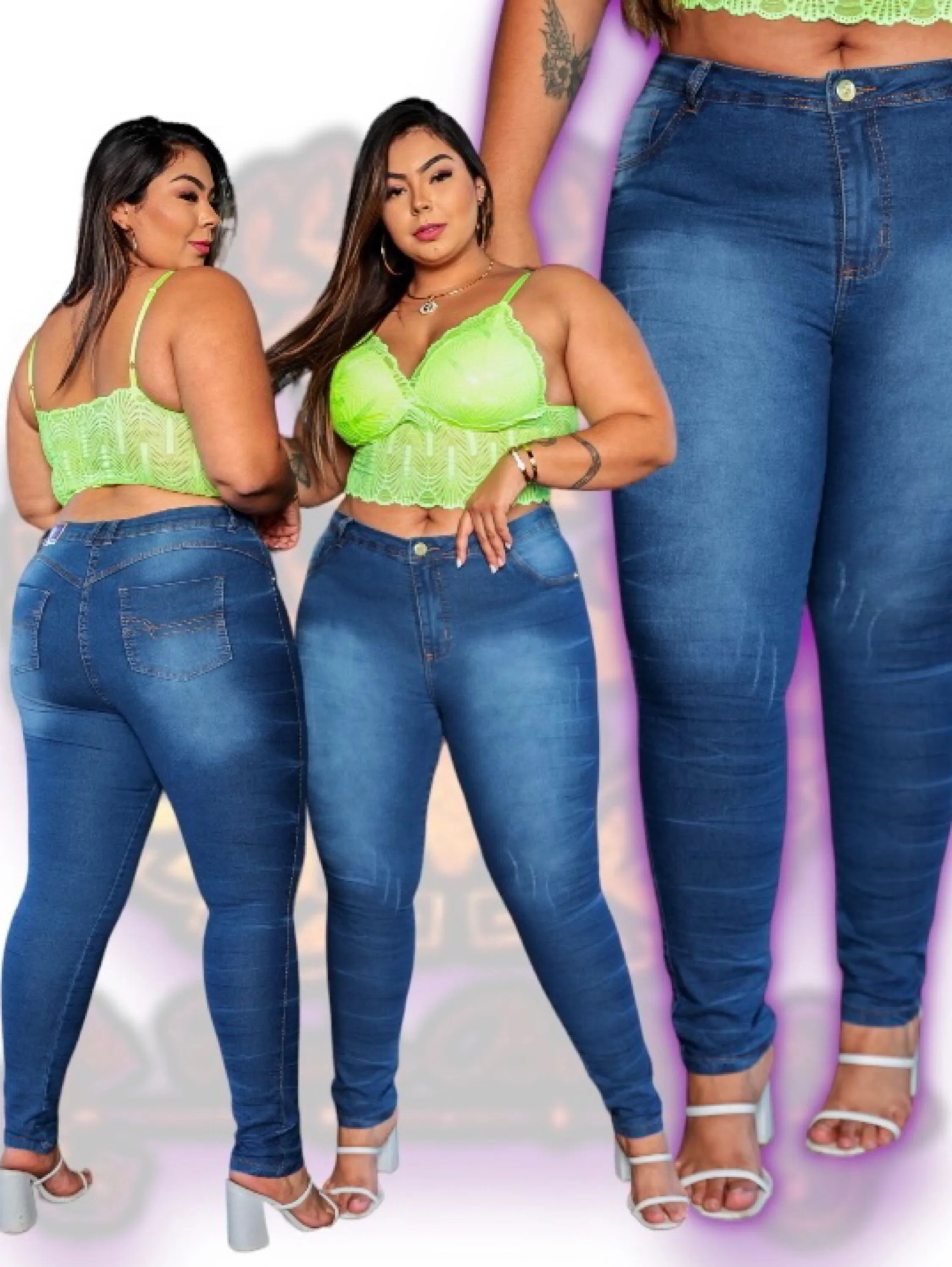 Jeans plus size skinny feminina paul_a_beatri_z_jeans cod (194)