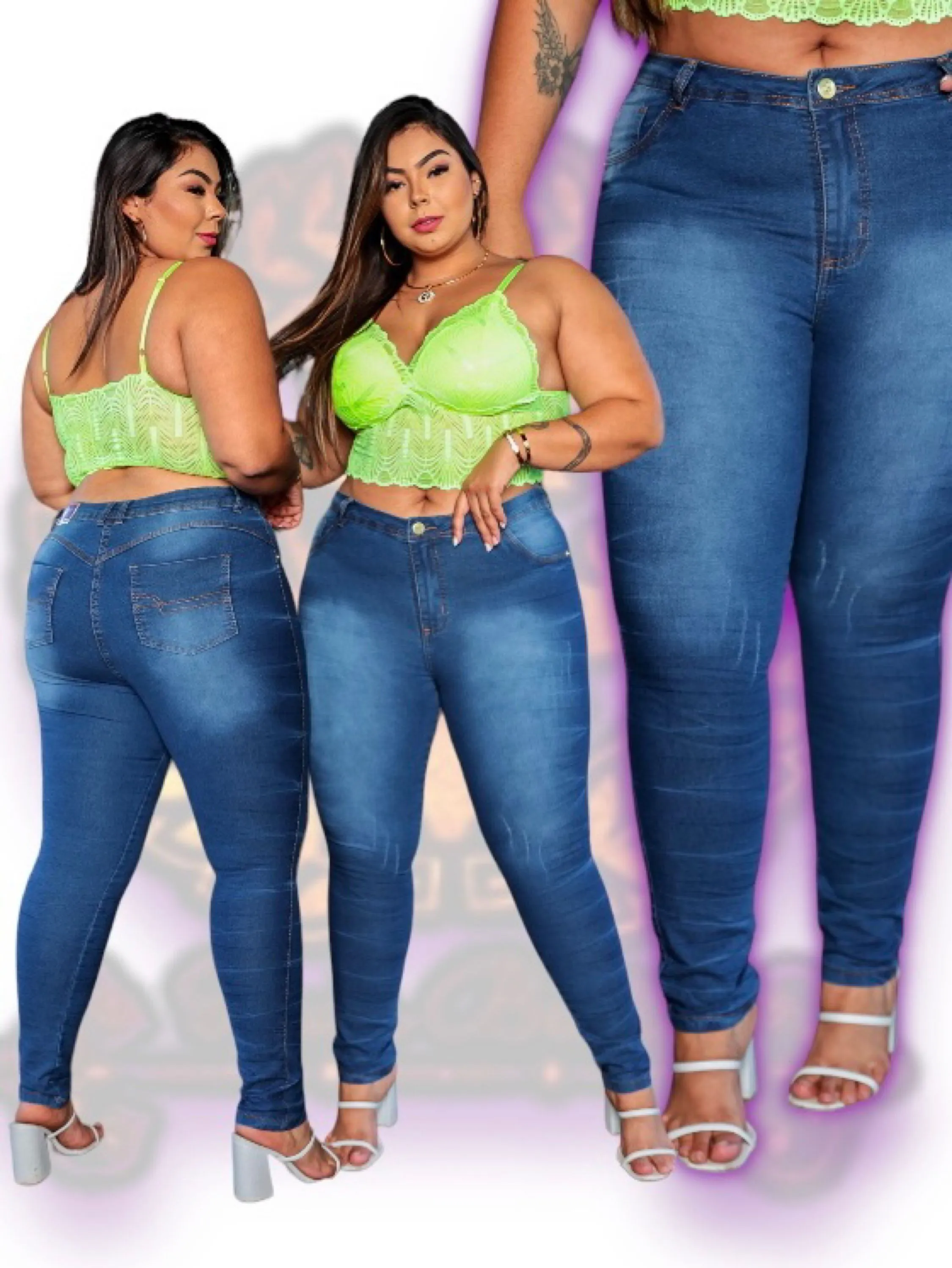 Jeans plus size skinny feminina paul_a_beatri_z_jeans cod (194)