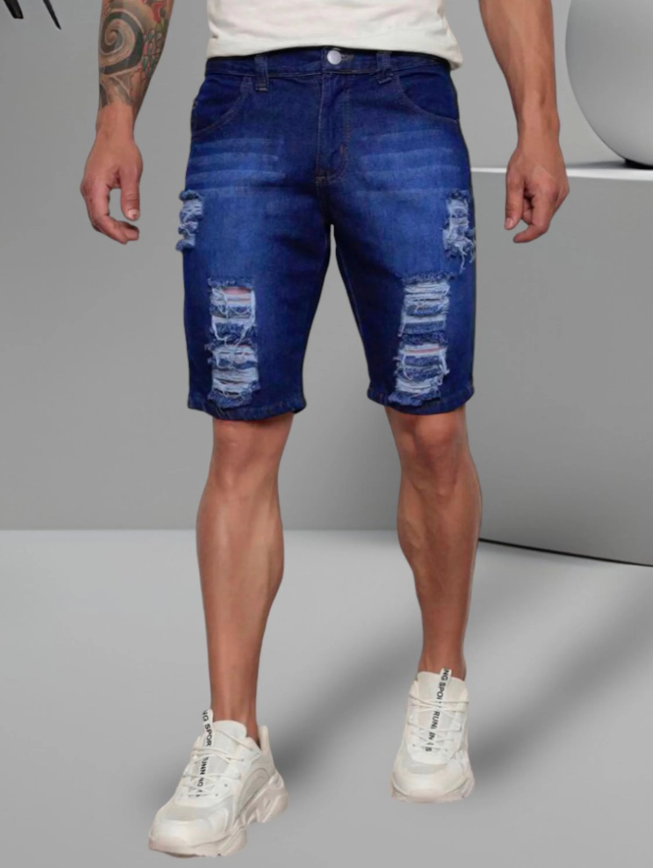 Bermuda jeans masculina paul_a_beatri_z_jeans