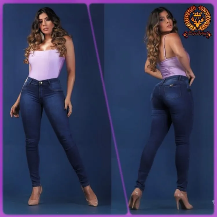 Calça jeans feminina skinny com lycra  paul_a_beatri_z_jeans