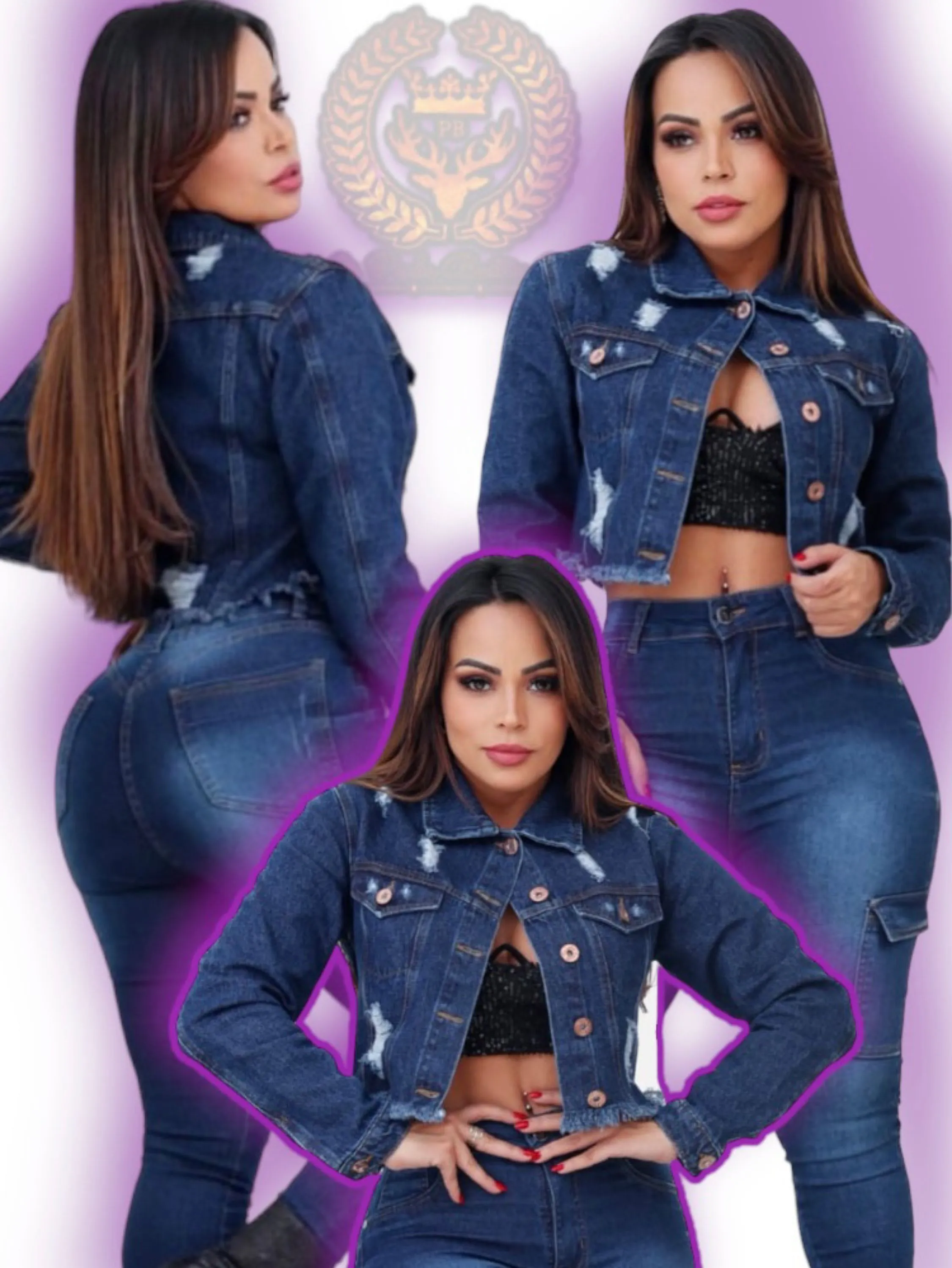 Jaqueta jeans paul_a_beatri_z_ jeans