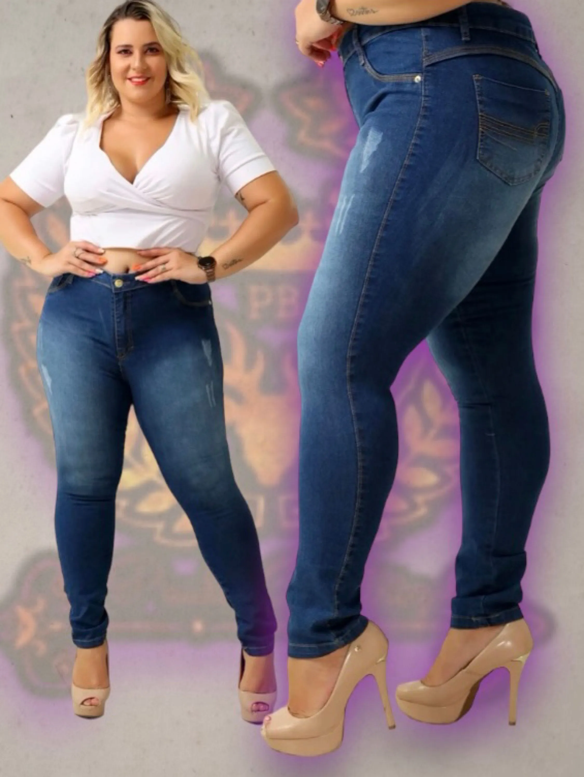 Plus size jeans skinny feminina paul_a_beatri_z_jeans cod (54)