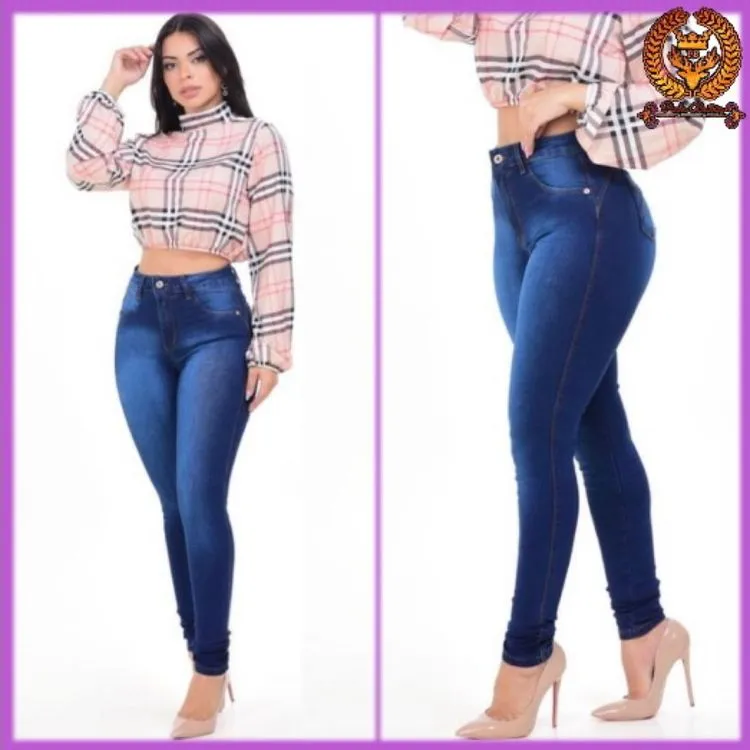 Calça jeans skinny feminina com lycra fabricante Paul_a_beatri_z_jeans