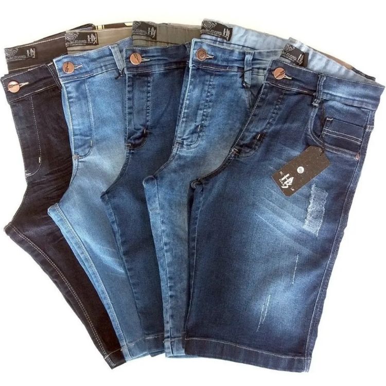 Bermudas jeans masculina