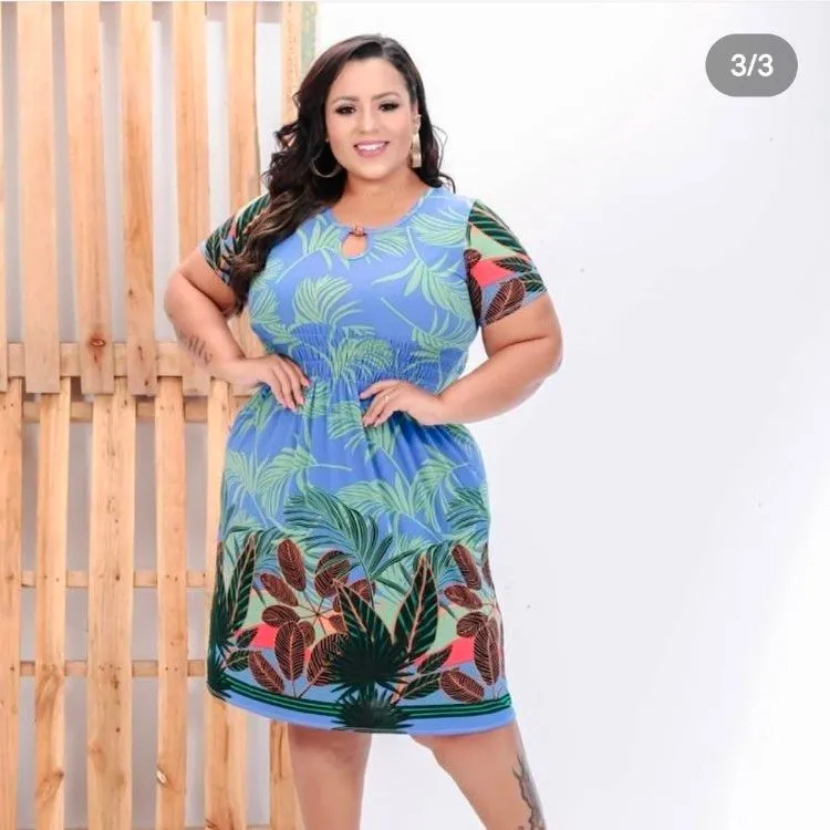 vestido plus size/pink girl