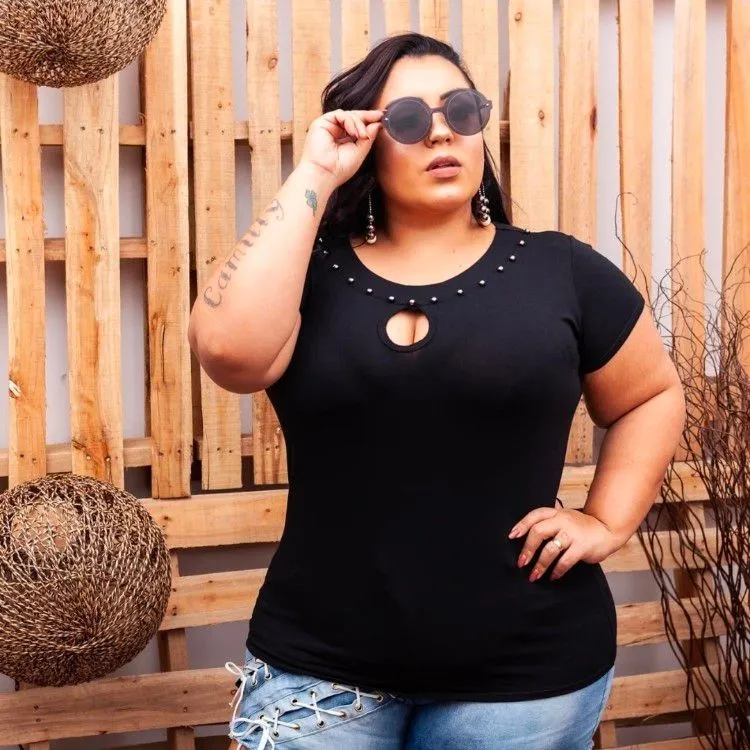 blusa plussize/pink girl