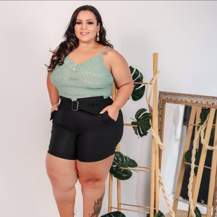 regata plus size lese pink girl