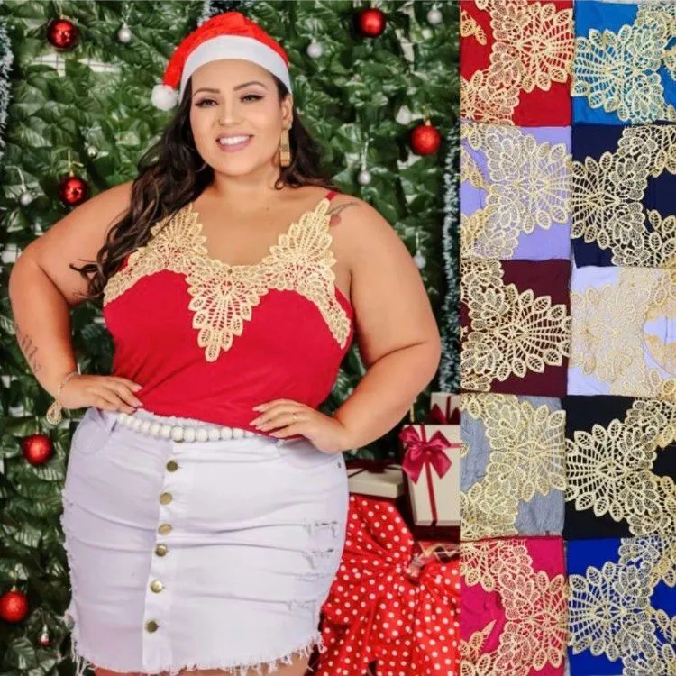 plus size com renda linda pink girl