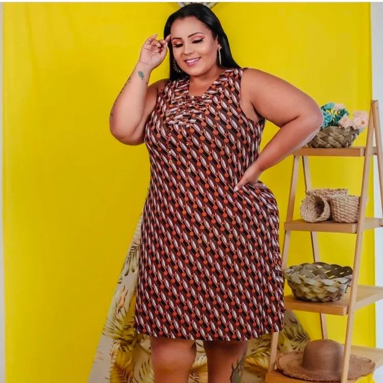 vestido plus size/pink girl