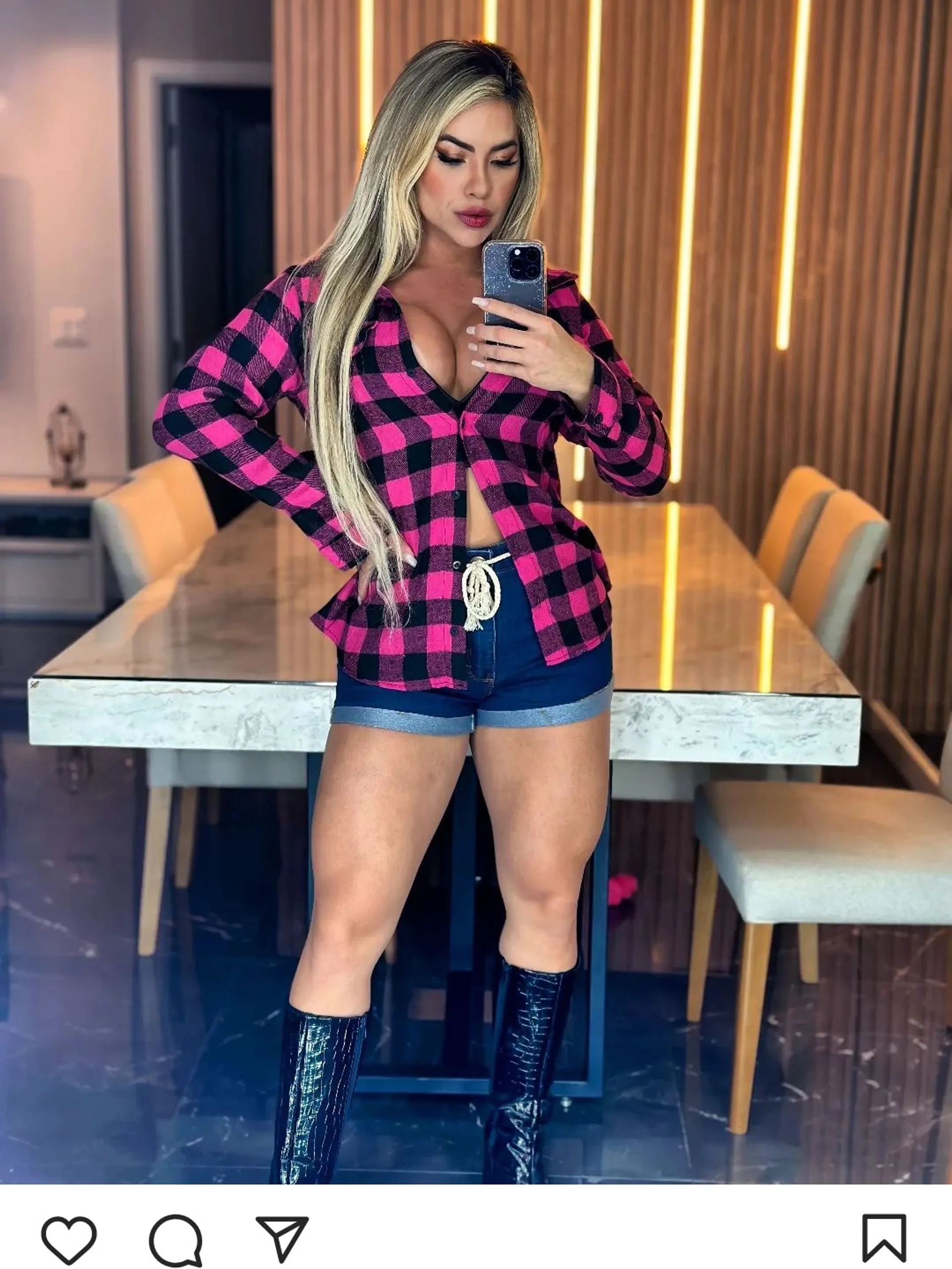 Blusa Xadrez Sem Toca Flanelada Manga Longa