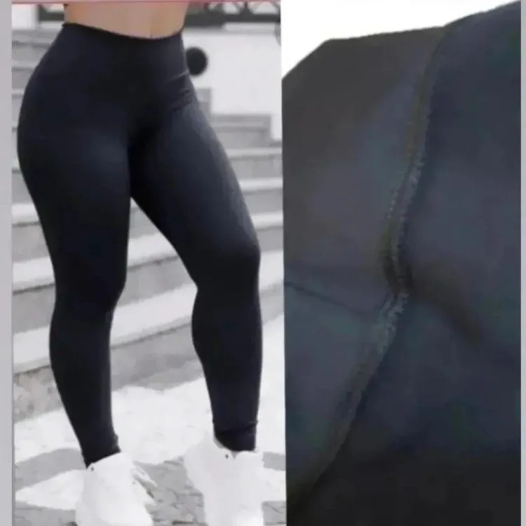 Calça legging flanelada