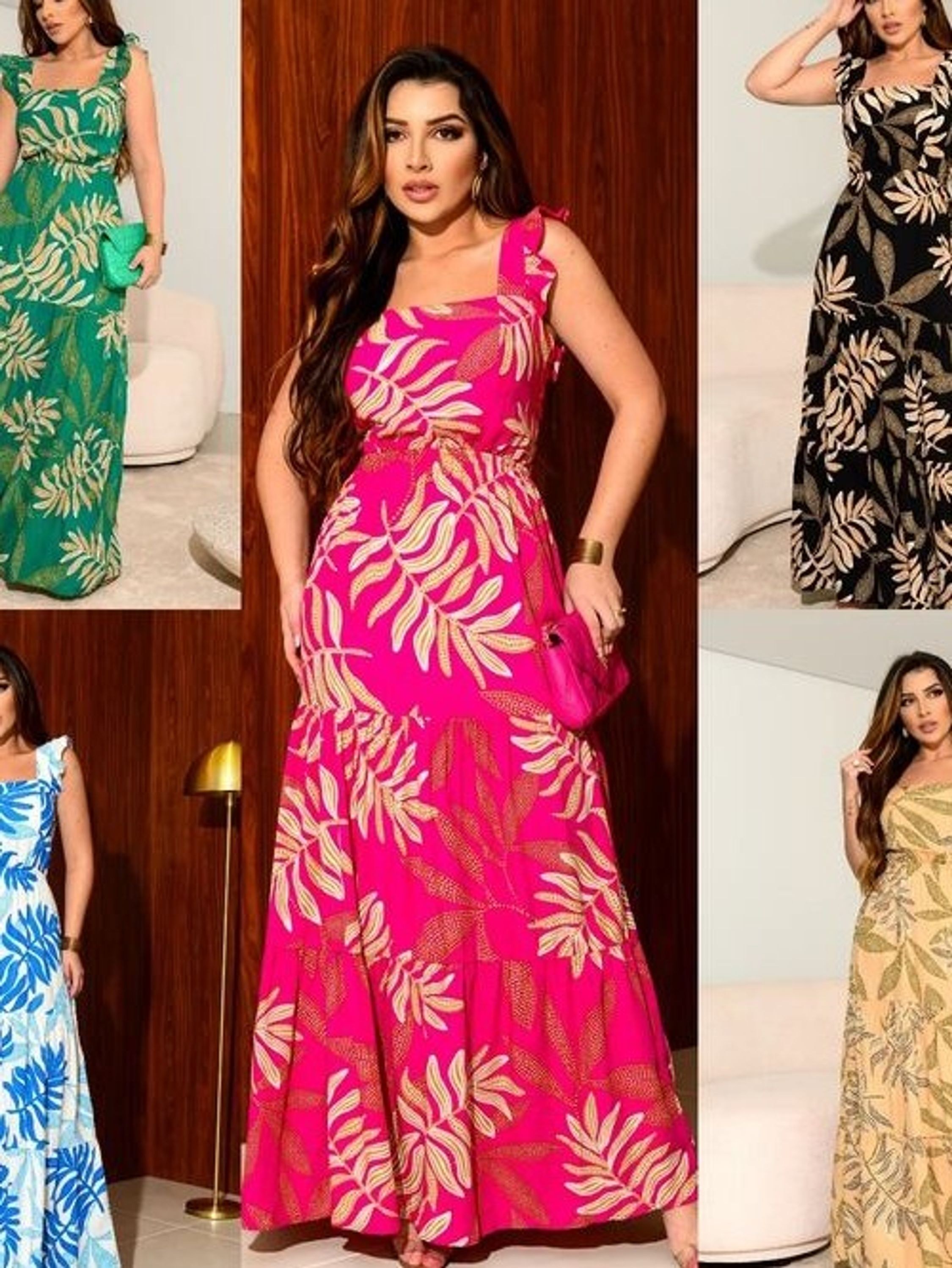 Vestido manga frufru