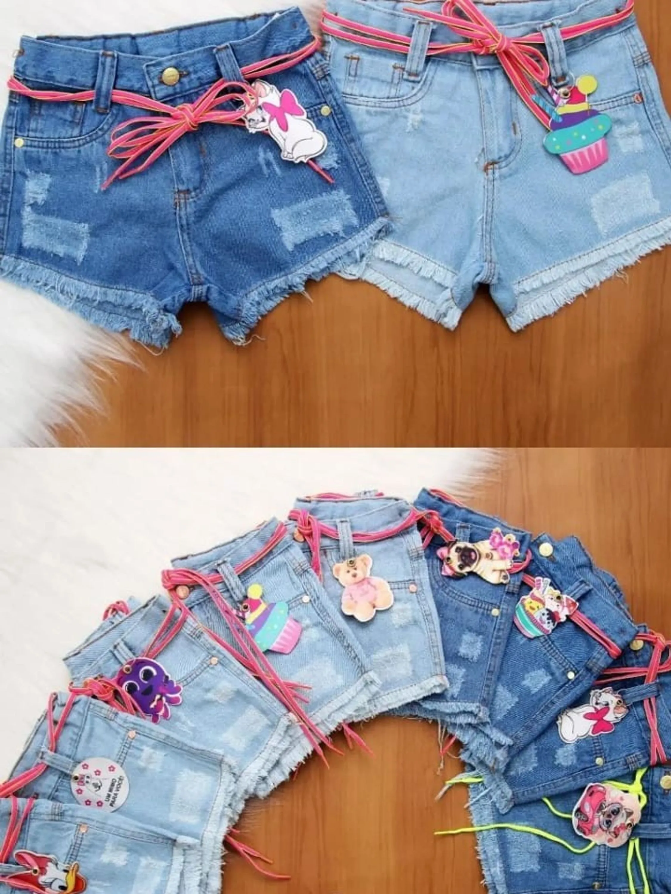 Shorts jeans infantil