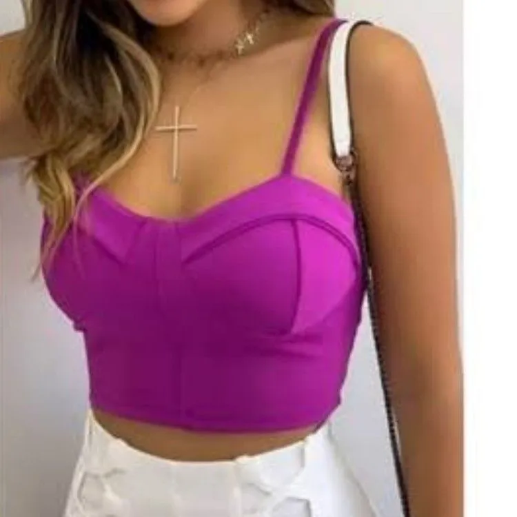 Cropped meia taça