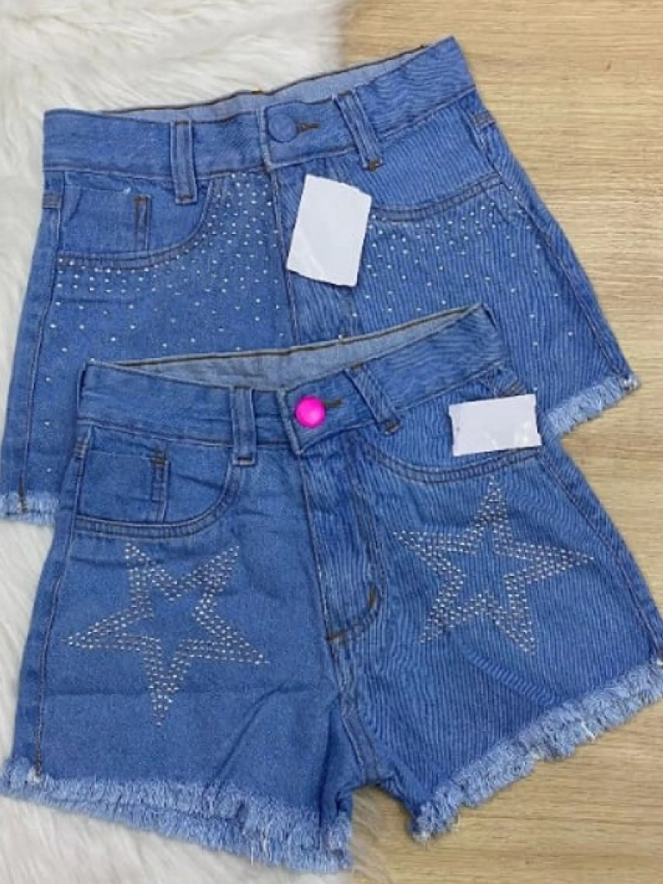 Short jeans strass