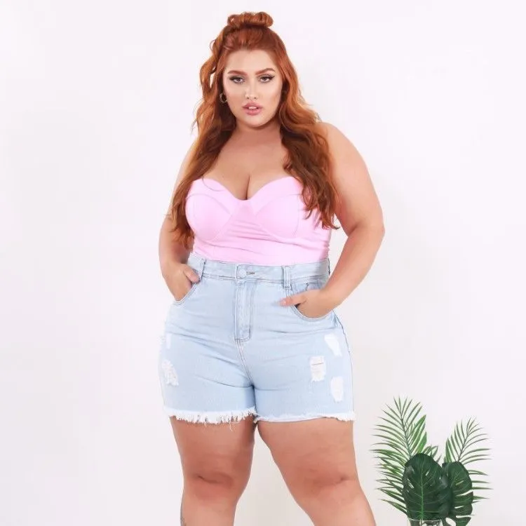 Short plus size hot pant