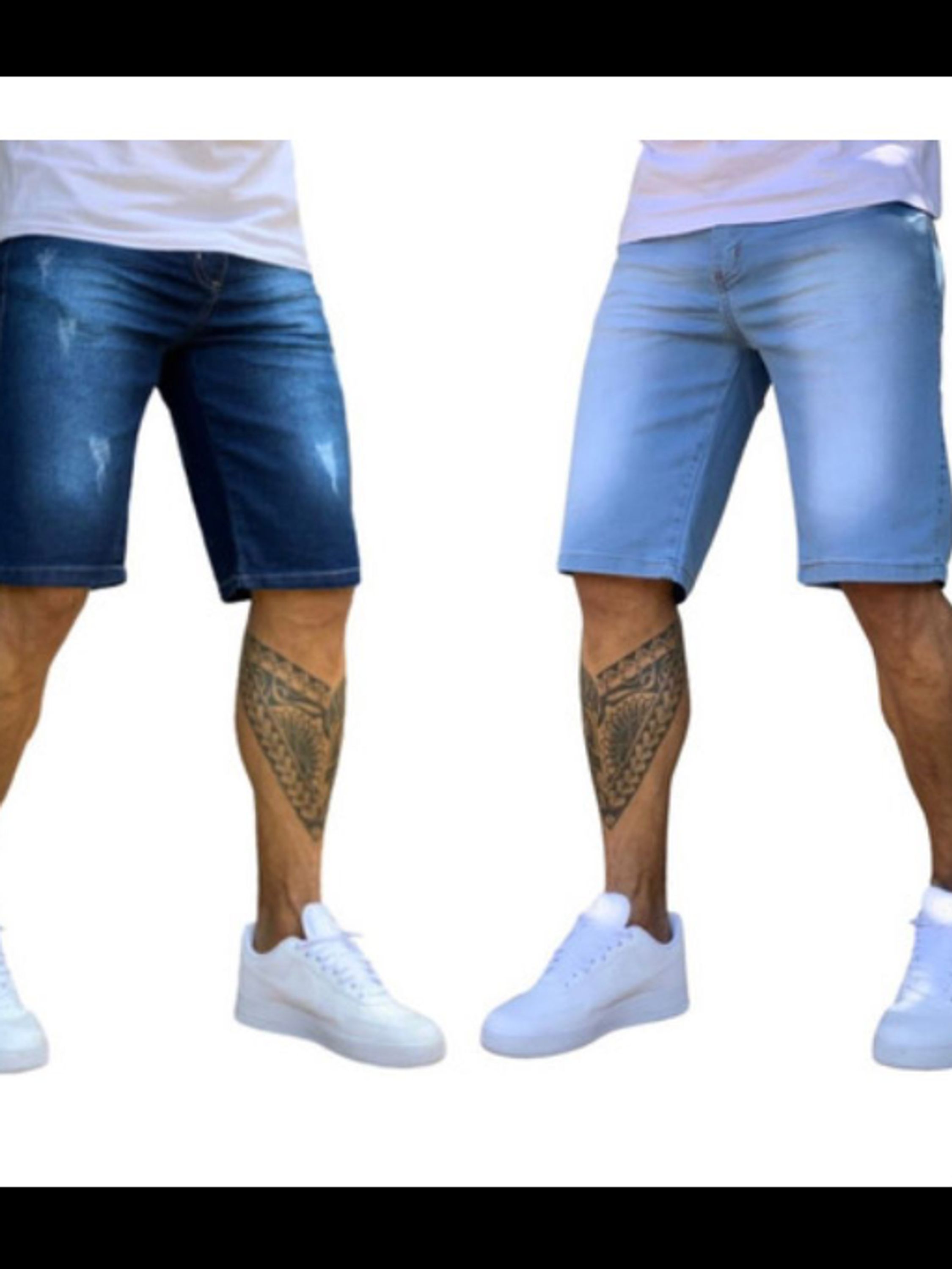 Bermuda jeans masculina