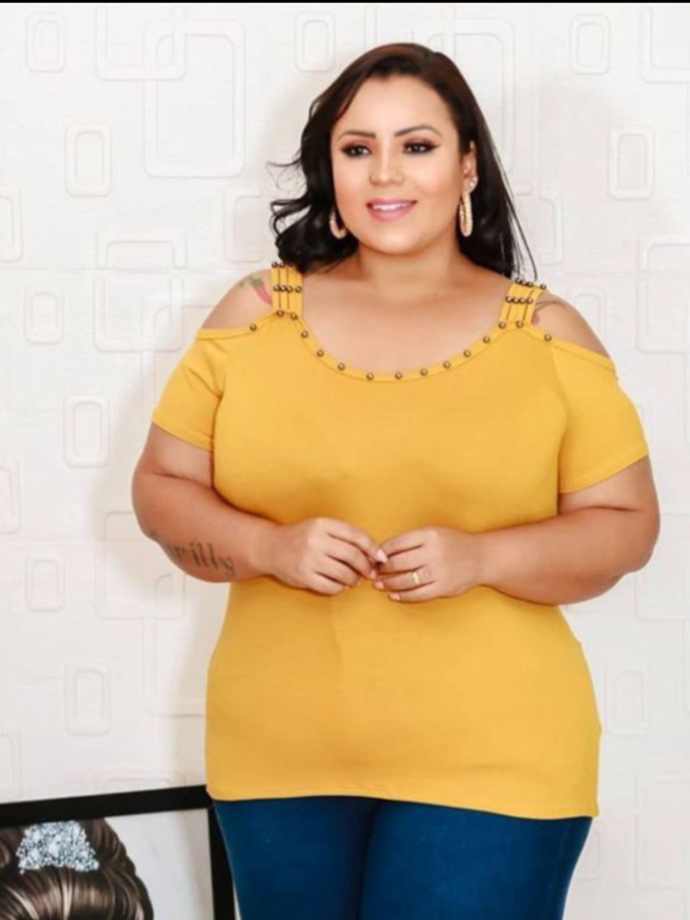 Blusa plus size cigana