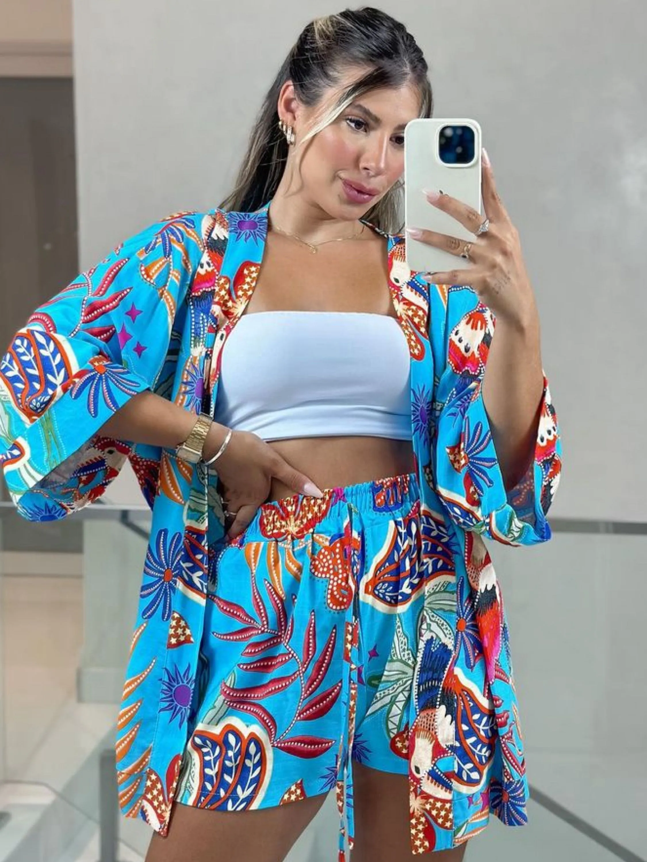 Conjunto Inácia (Kimono + Shorts)