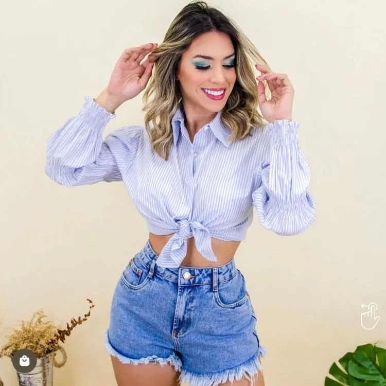 Shorts Jeans Franja