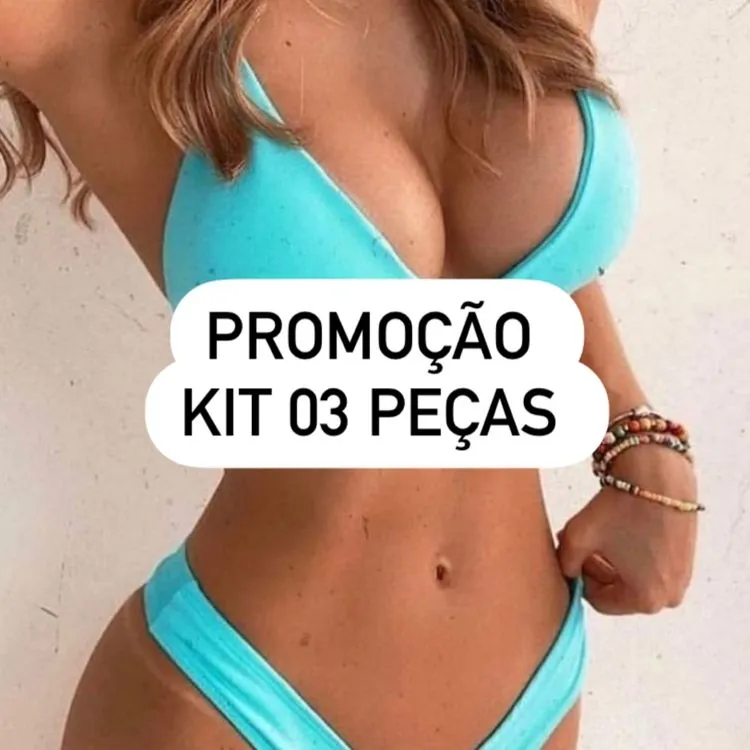 PROMOÇÃO ** Kit 03 Biquínis