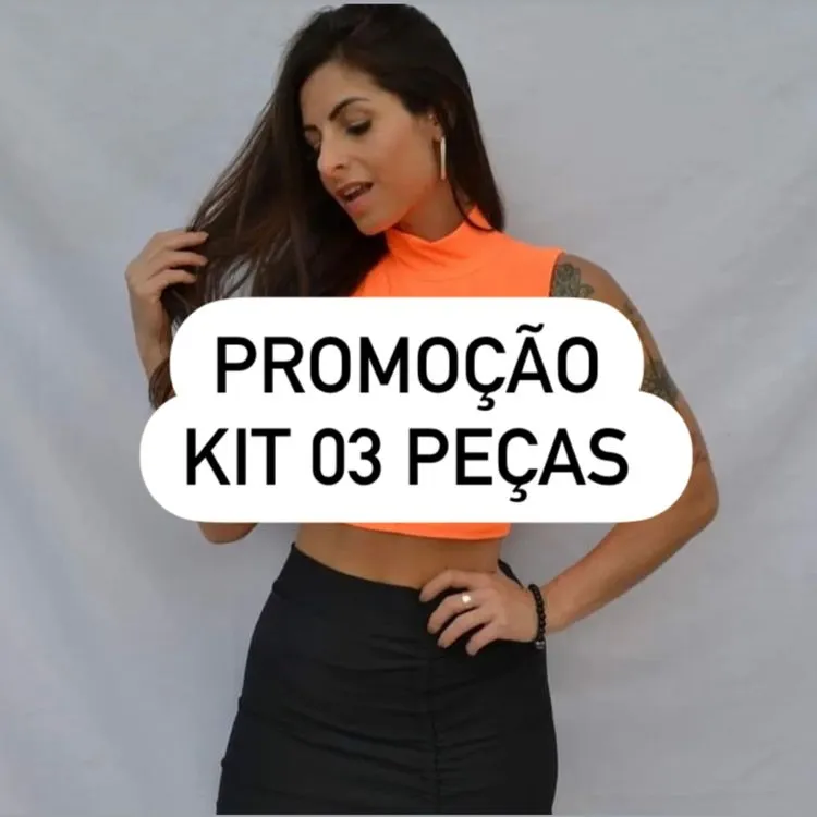 PROMOÇÃO ** Kit 03 Cropped Golinha