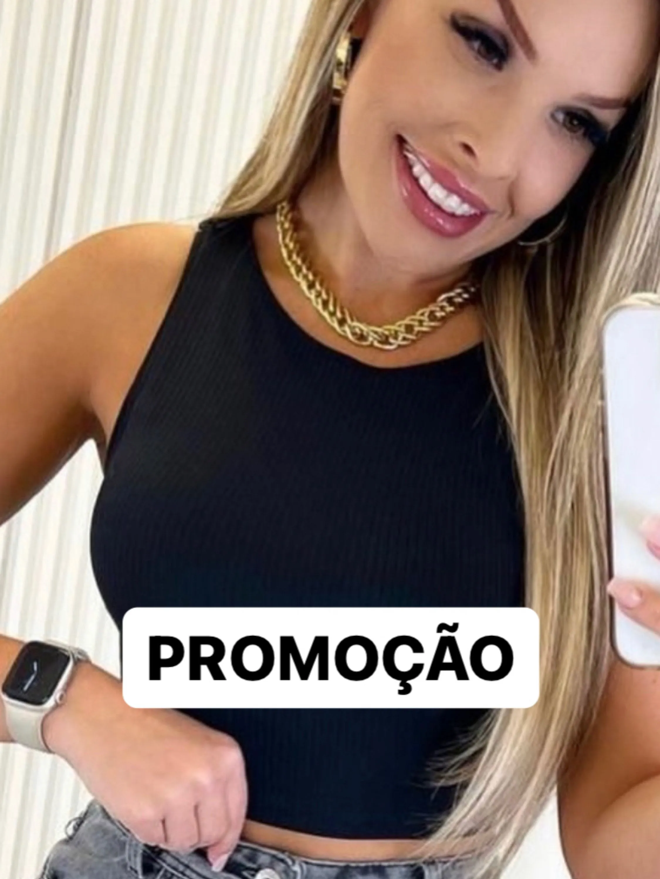 PROMOÇÃO ** CROPPED S/M CANELADO **