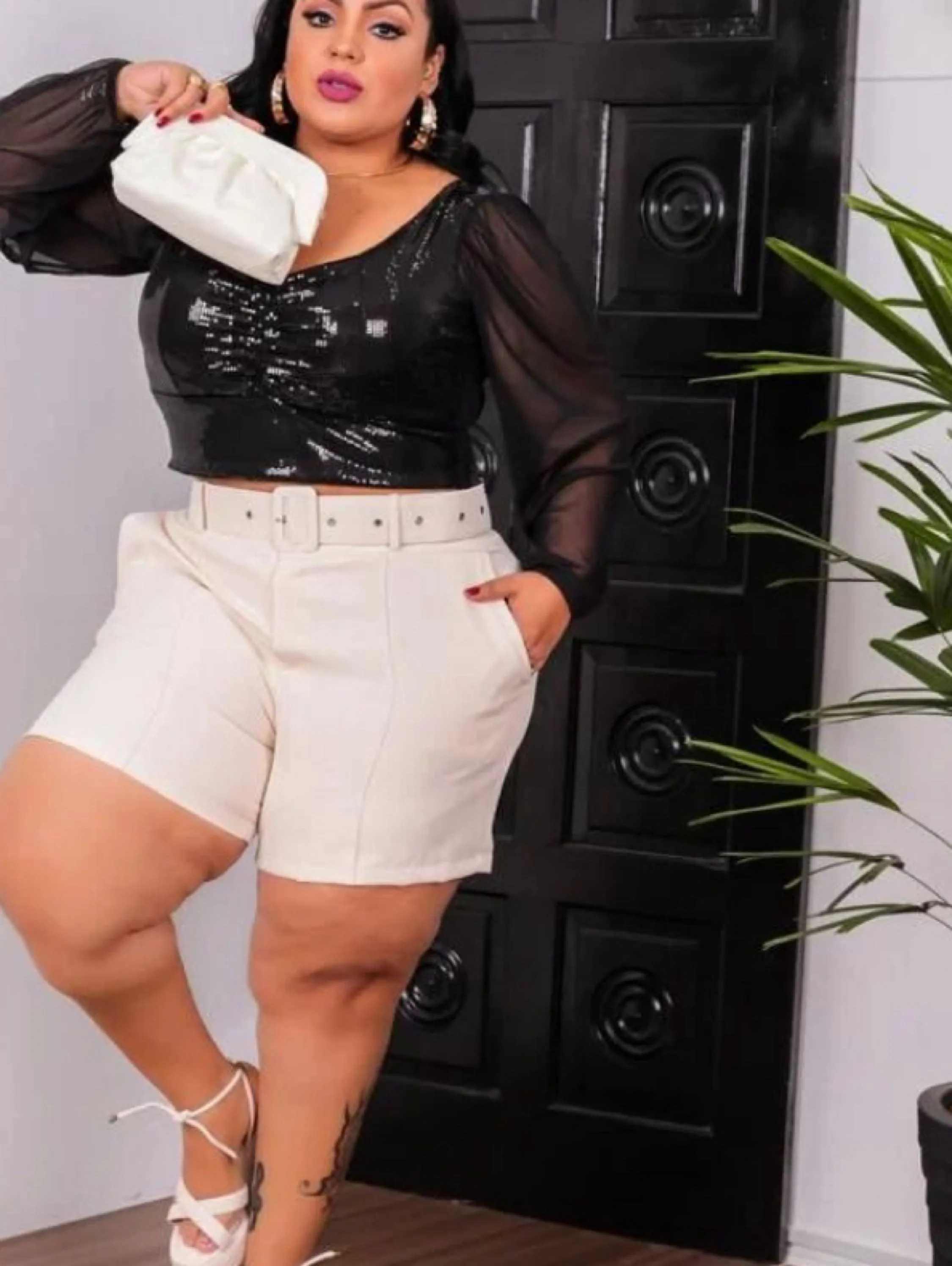 Shorts Alfaiataria PlusSize