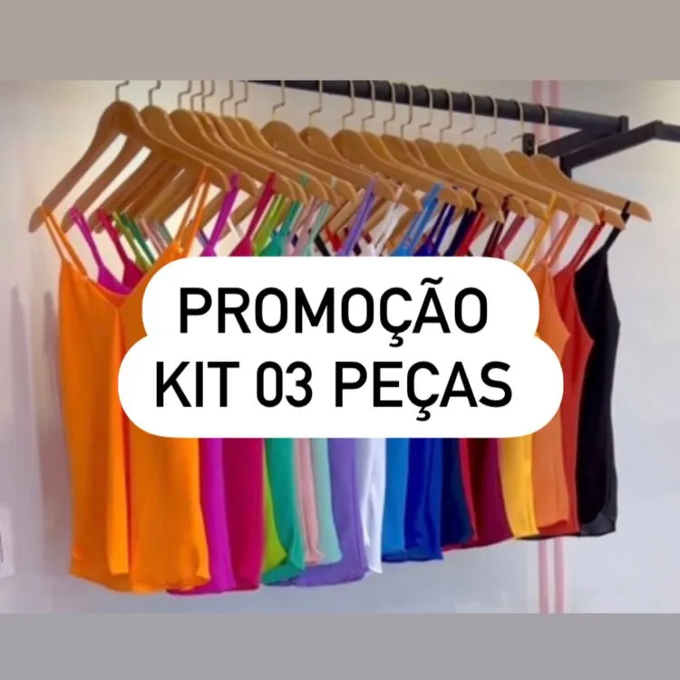 PROMOÇÃO ** Kit 03 Regata Básica