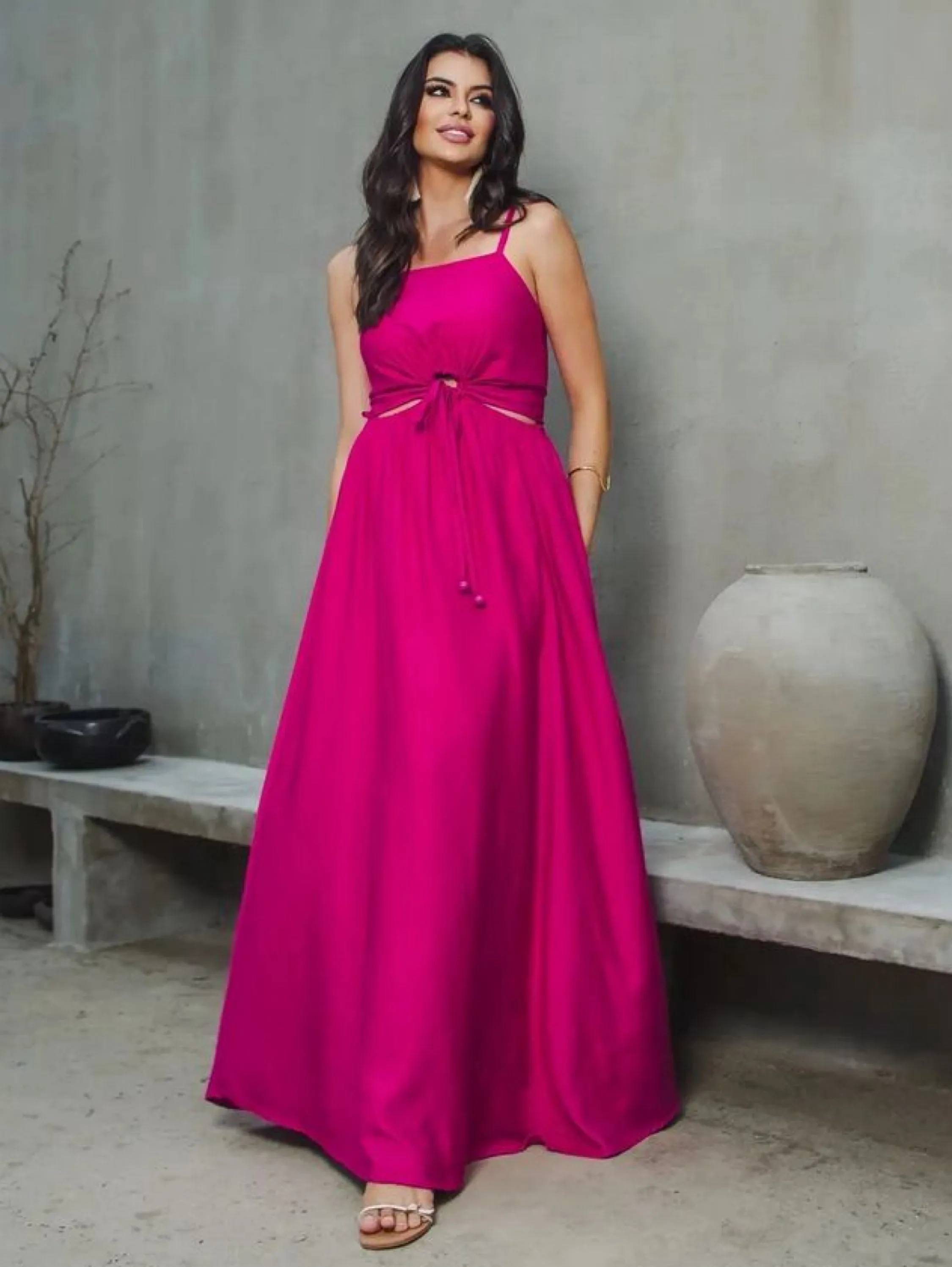 Vestido Luxo Argola Priscila Cod236