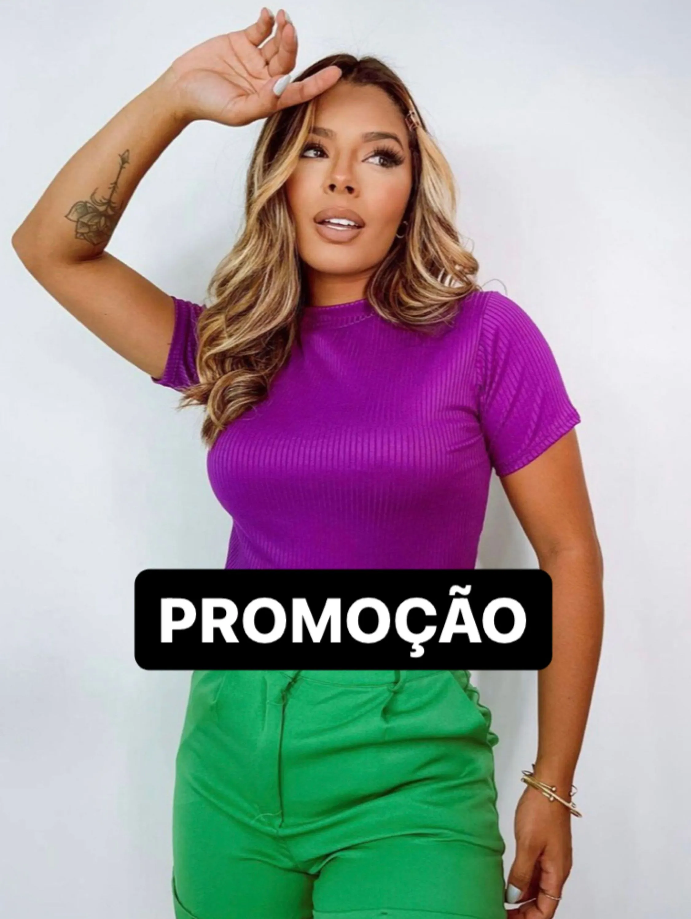 PROMOÇÃO ** BLUSA MC CANELADA **