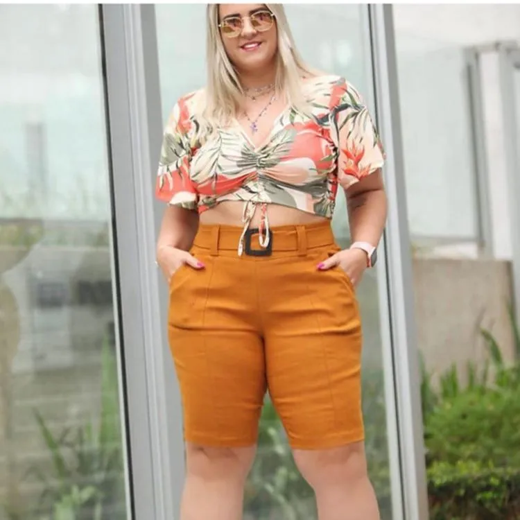 Bermuda Plus Size Fivela