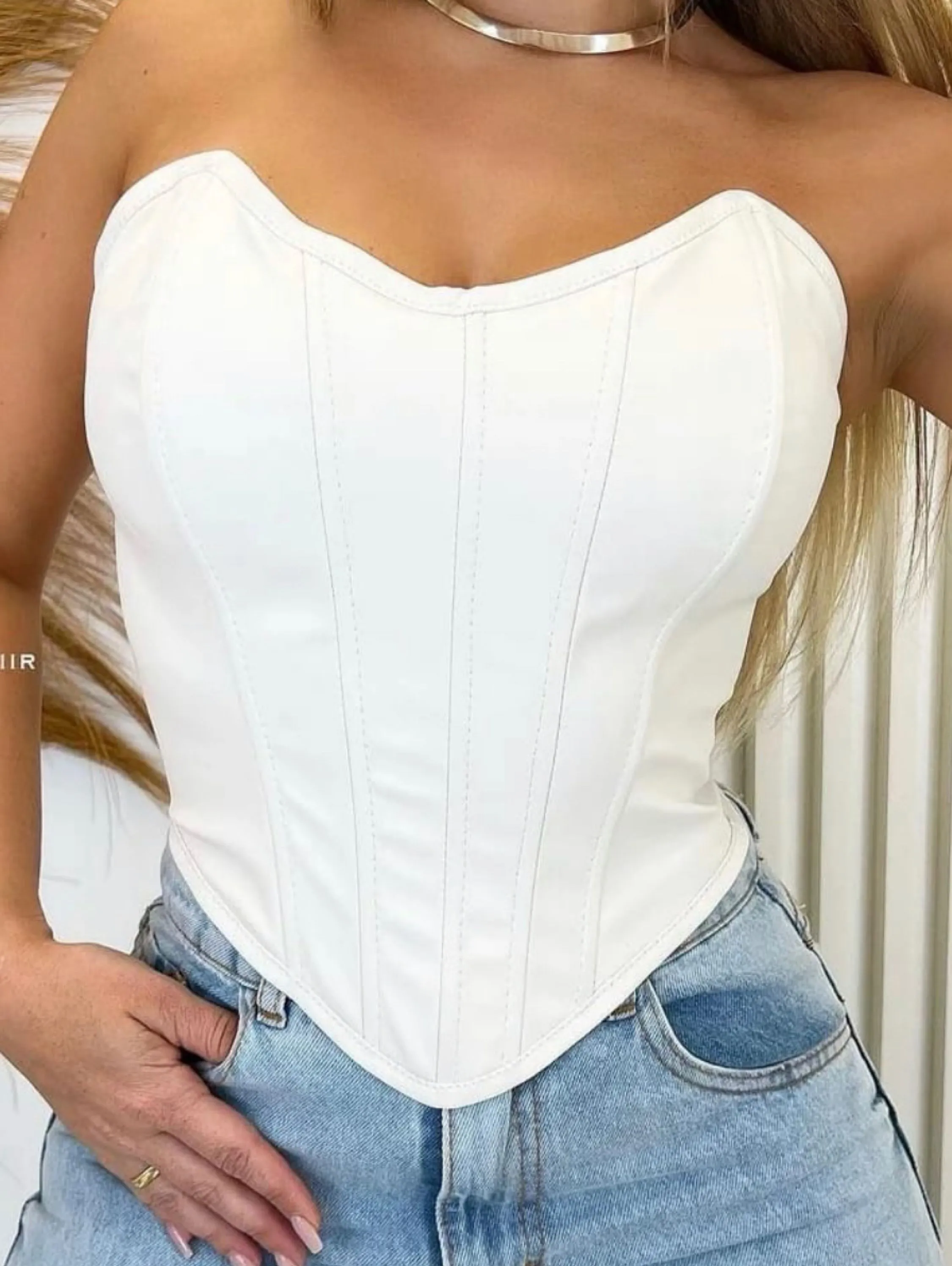 Cropped Corset Longuete