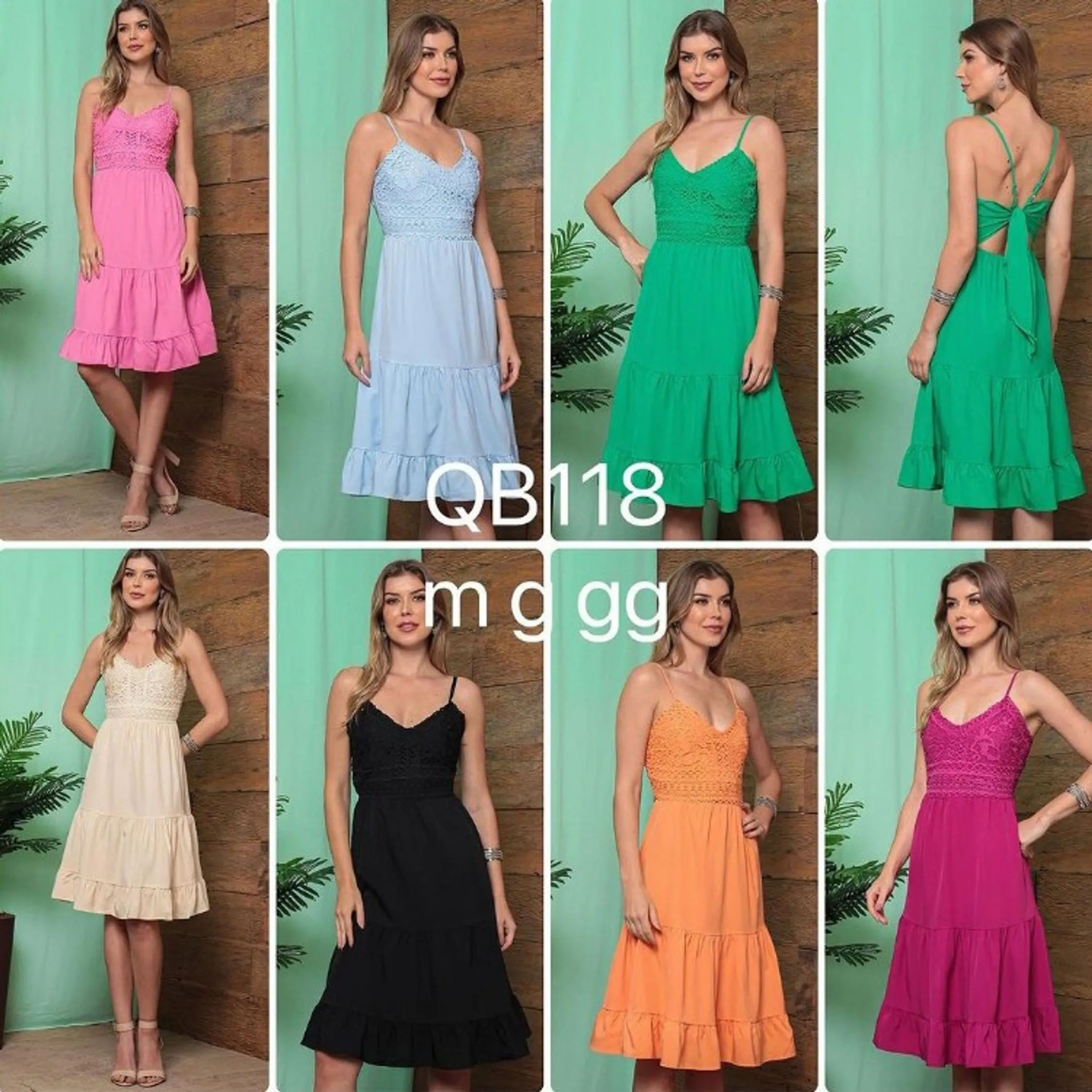 Lançamento vestido de verão QB118