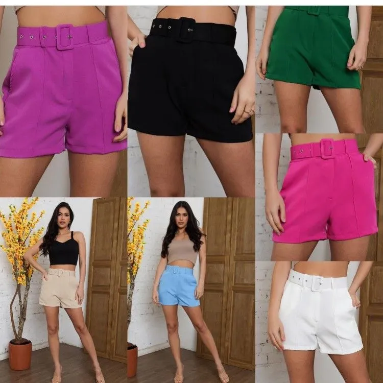 Shorts de alfaiataria com cinto