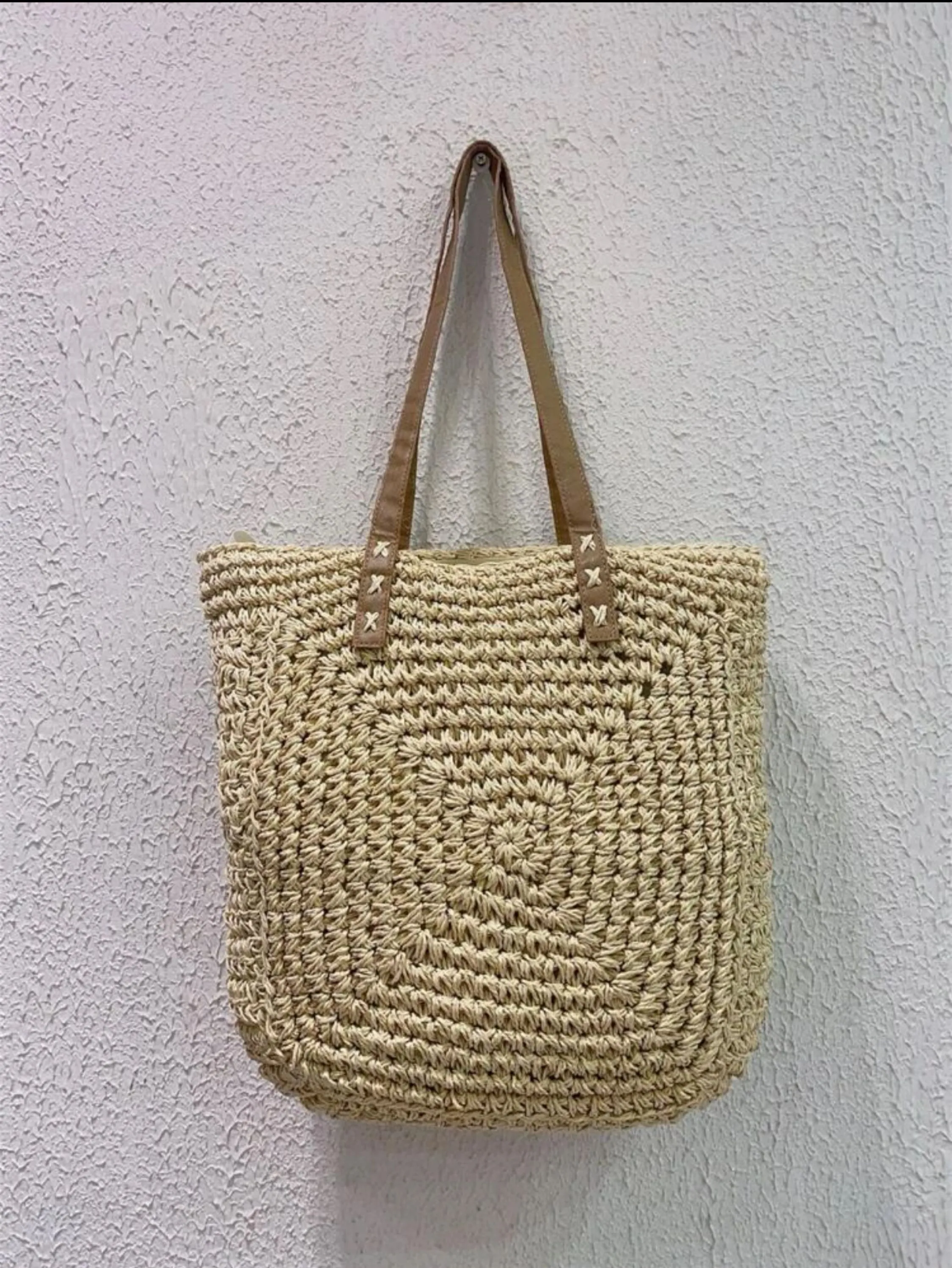 bolsa de palha feminina grande