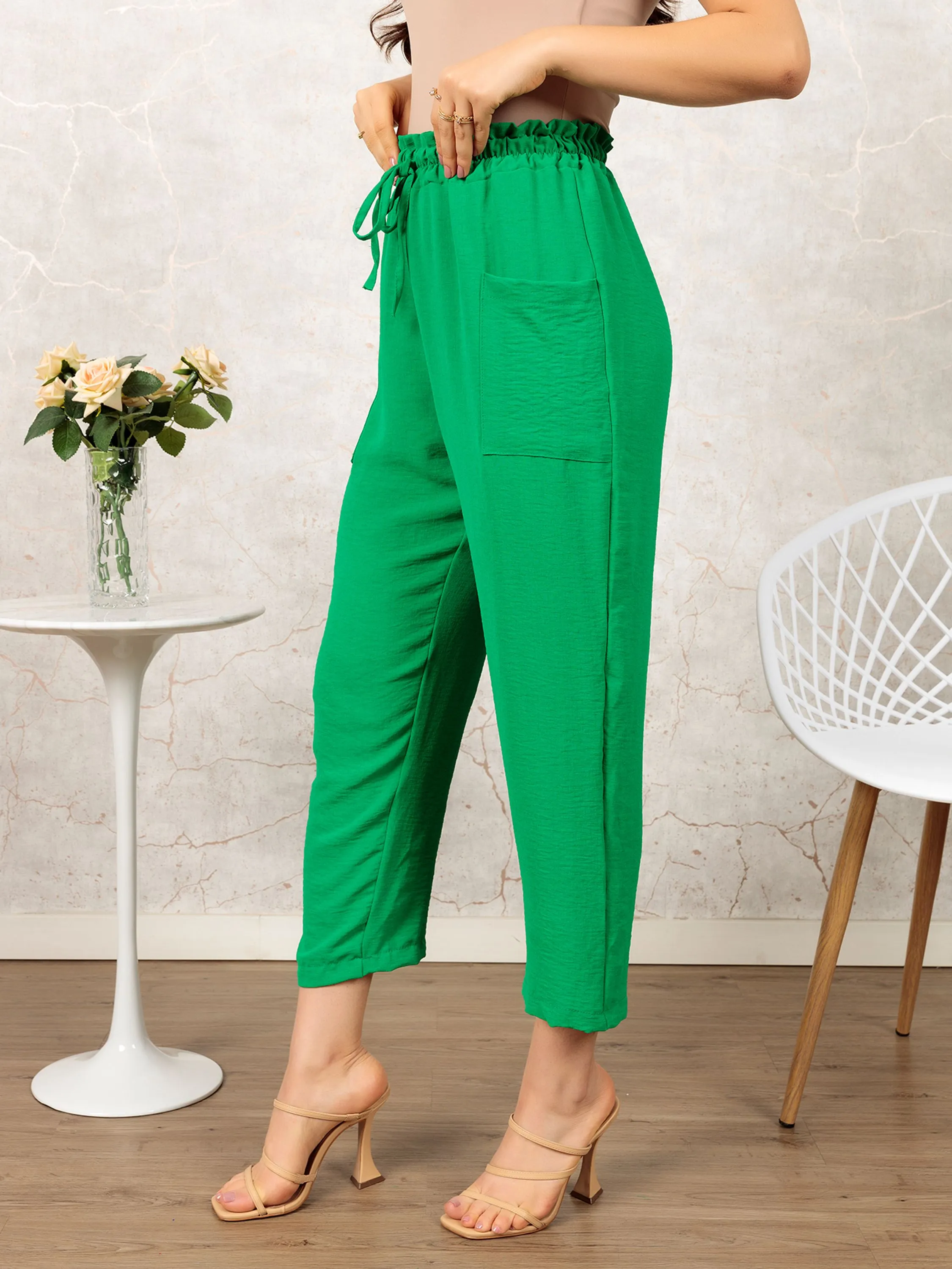 Calça Feminina Mom Pantalona Soltinha De Duna Linha