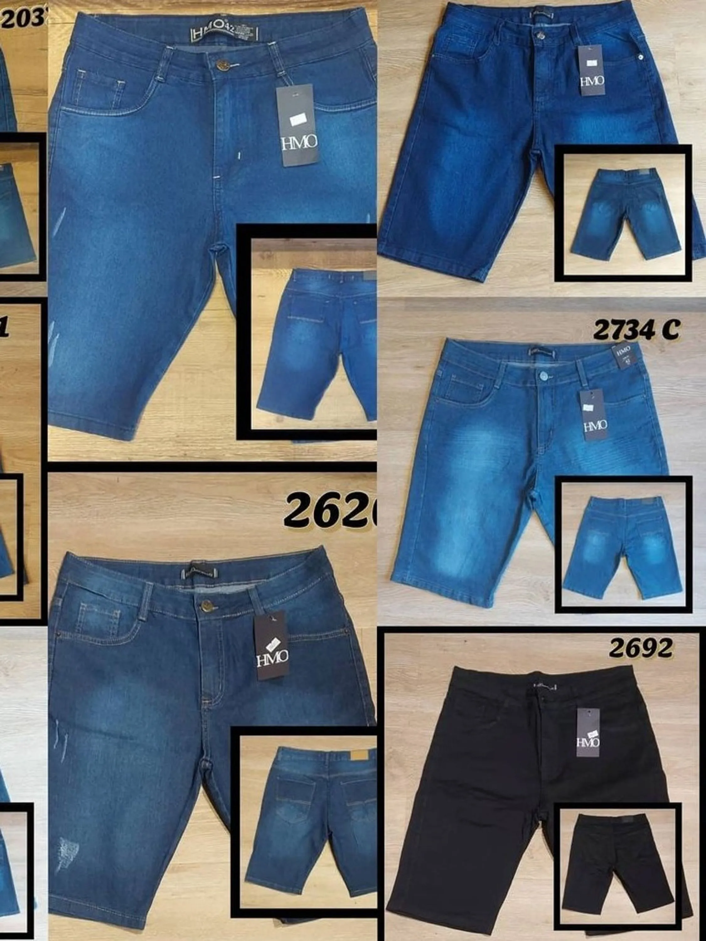 Bermuda  jeans  masculina