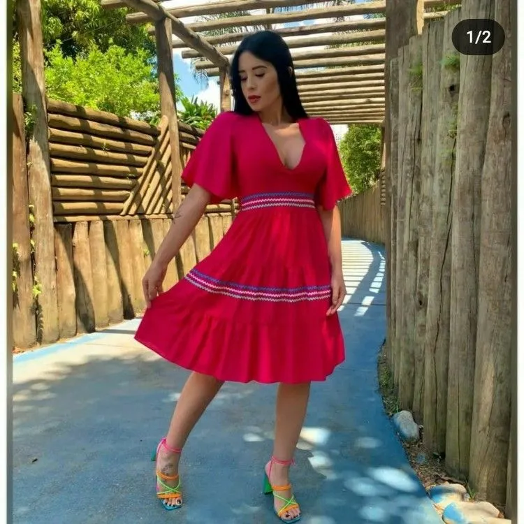 Vestido sianinha Fernanda