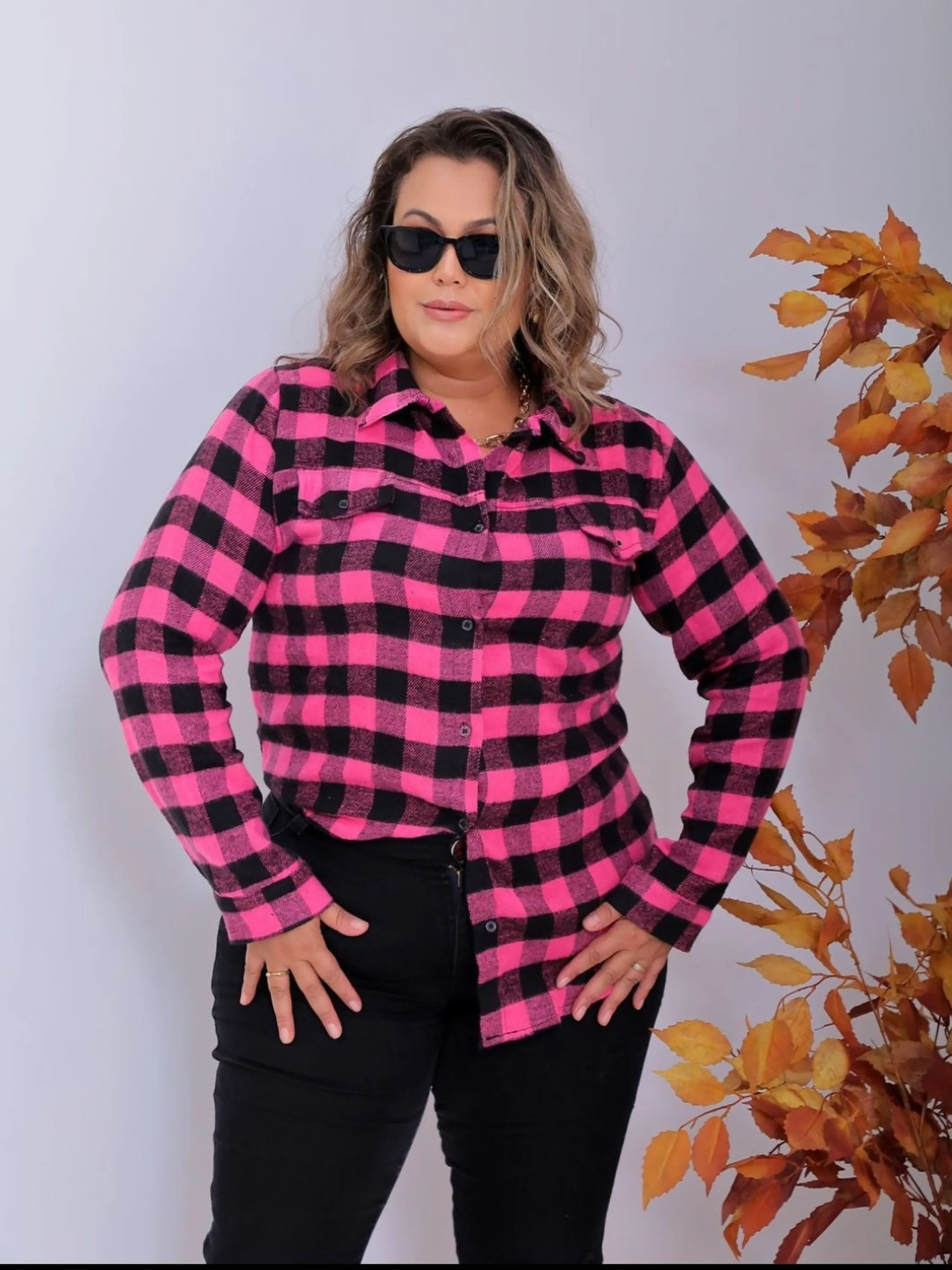 Camisa Plus Size Xadrez Flanelado ⭐⭐