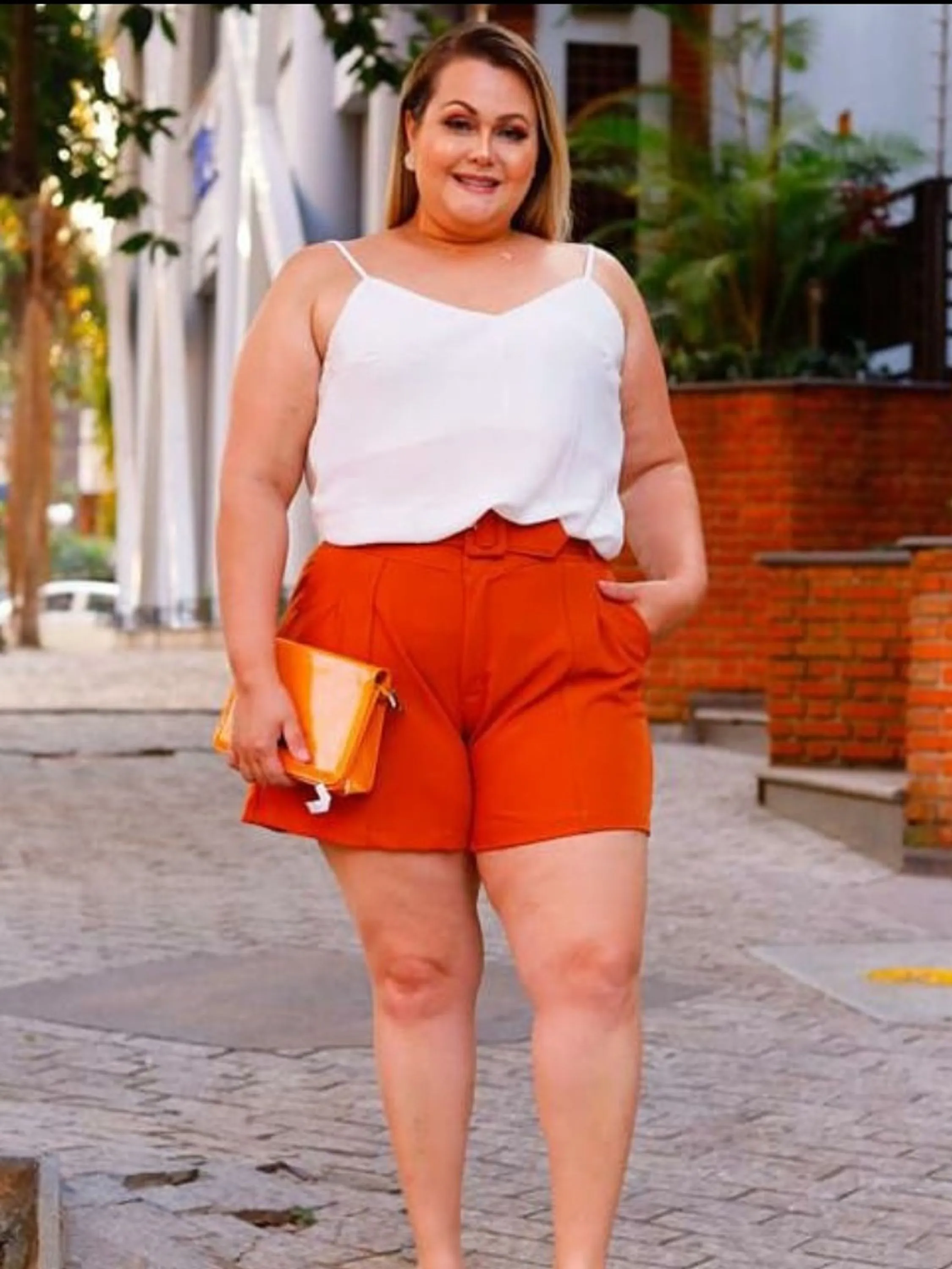 Short Plus Size Alfaiataria ⭐