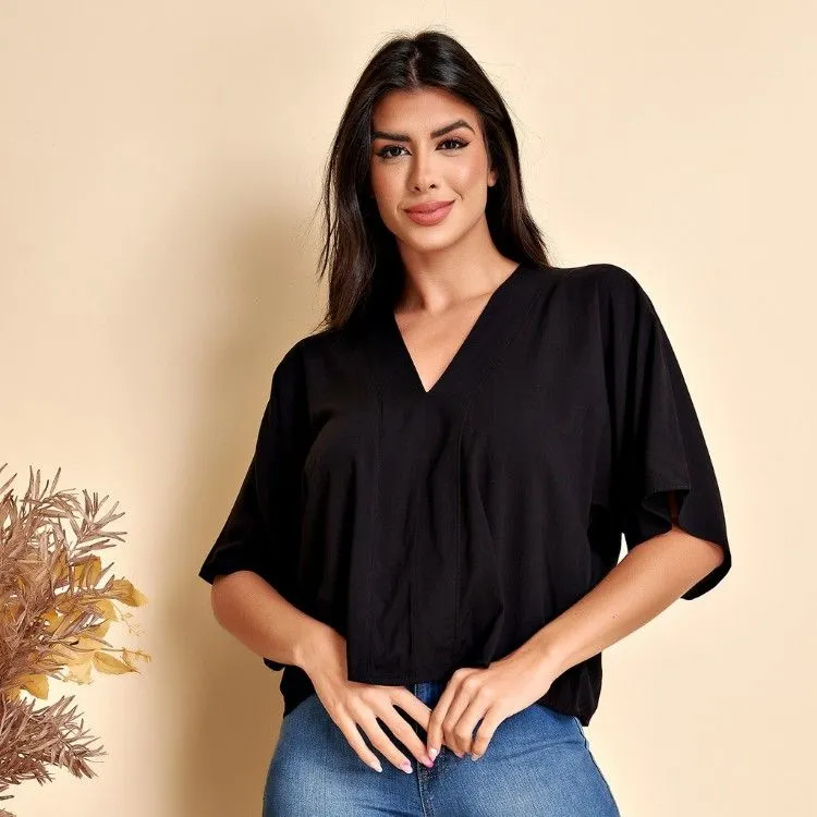 Blusa Ampla com Amarração Duna C1414