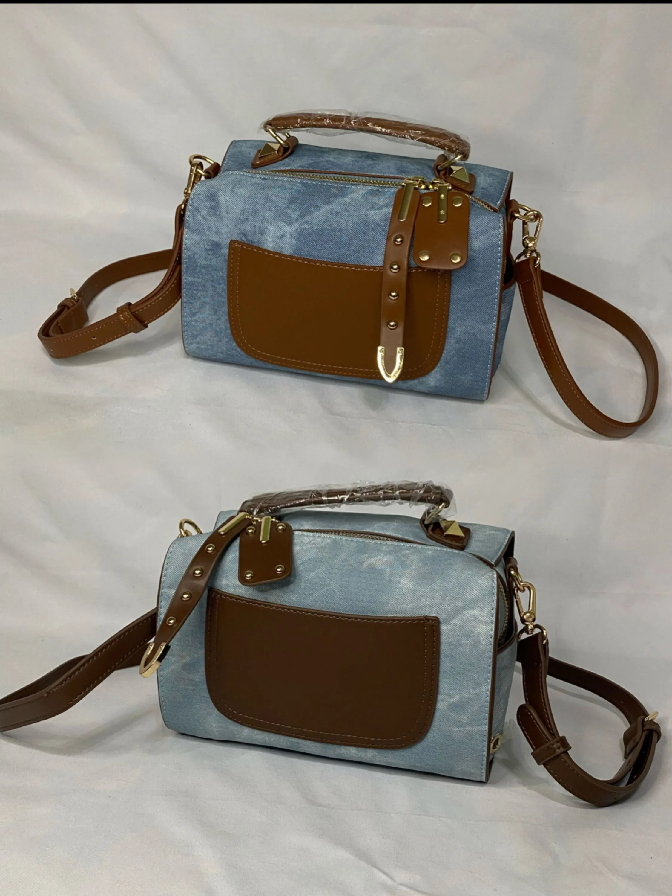 Bolsa transversal Jeans Baú