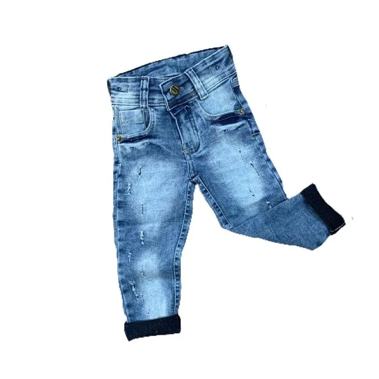 Calça Jeans Marmorizada Rugido Kids